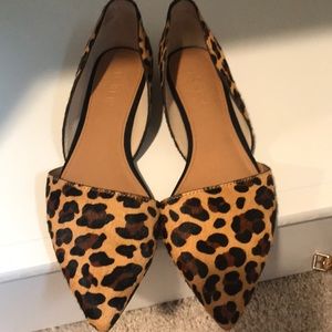 J. Crew factory cheetah d’orsay flats